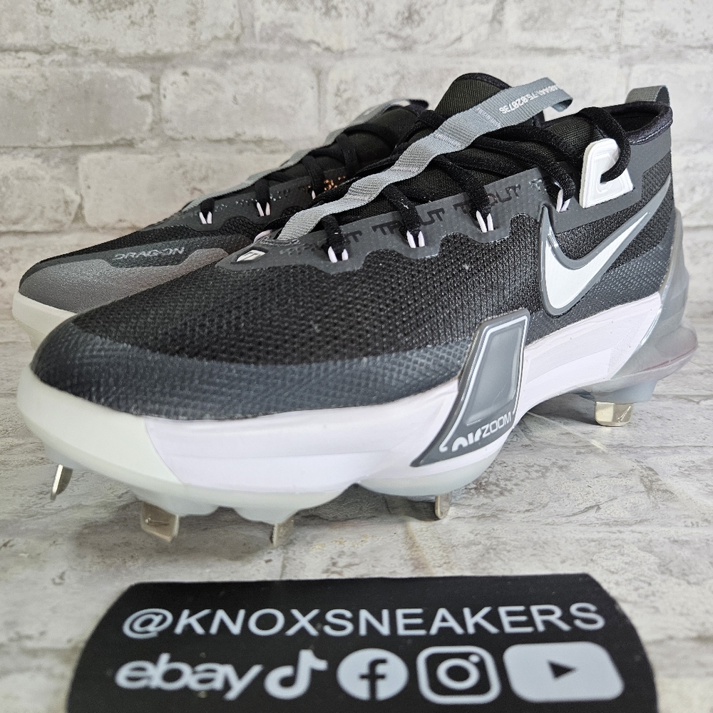 Nike Force Zoom Trout 9 Elite Baseball Cleats Black FB2906 001 Men's Size 8